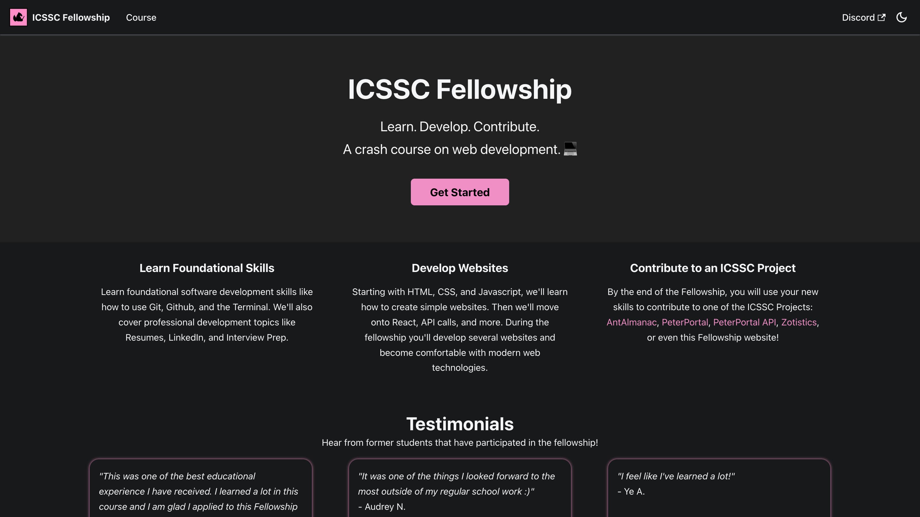ICSSC Fellowship